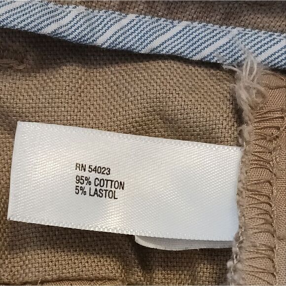 Gap Khaki Cotton Stretch Hip Slung Fit Pants Tan size 0 - Picture 12 of 13